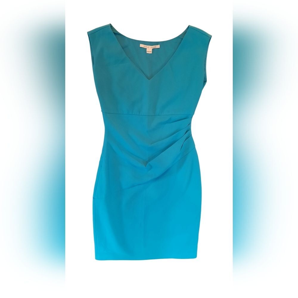 Diane Von Furstenberg Dress Womana 8 Blue Sleeveless Elegant Formal Party